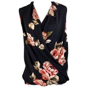 A NEW DAY Floral Draped‎ Blouse